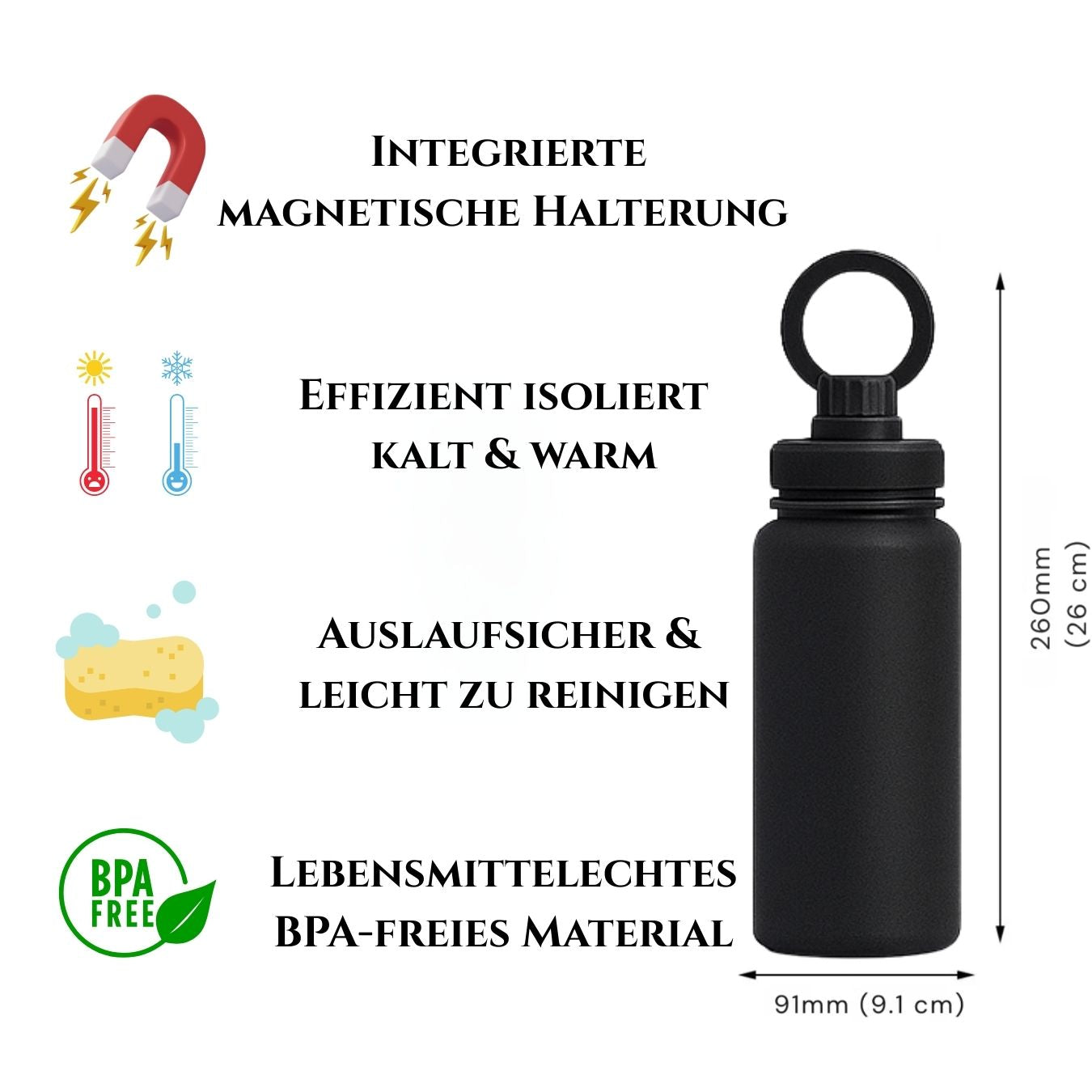 Magnetic Water Bottle